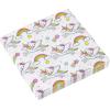Silver Buffalo Hello Kitty Unicorn Rainbow Toss Paper Plates Cups Napkins Party Pack Set, 60 Piece