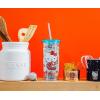 Silver Buffalo Sanrio Hello Kitty Holiday Plastic Tall Cold Cup with Lid and Straw, 20 Ounces