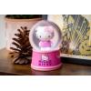 Silver Buffalo Sanrio Hello Kitty “Merry Jolly Happy” Holiday Light Up Snow Globe, 100mm(Sanrio Hello Kitty)