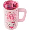 Silver Buffalo Sanrio Hello Kitty Strawberry Double Wall Travel Tumbler with Slide Close Lid, 20 Ounces(Hello Kitty Strawberry Milk (15 Ounces))