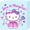 Silver Buffalo Hello Kitty Love is Magical Glitter 6″ x 6″ x 1.5″ Box Wall Sign