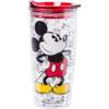 Silver Buffalo Sanrio Hello Kitty Strawberry Double Wall Travel Tumbler with Slide Close Lid, 20 Ounces(Vintage Mickey Mouse (20 Ounces))