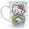 Silver Buffalo Sanrio Hello Kitty Wide Rim Ceramic Coffee Mug, 16 Ounce