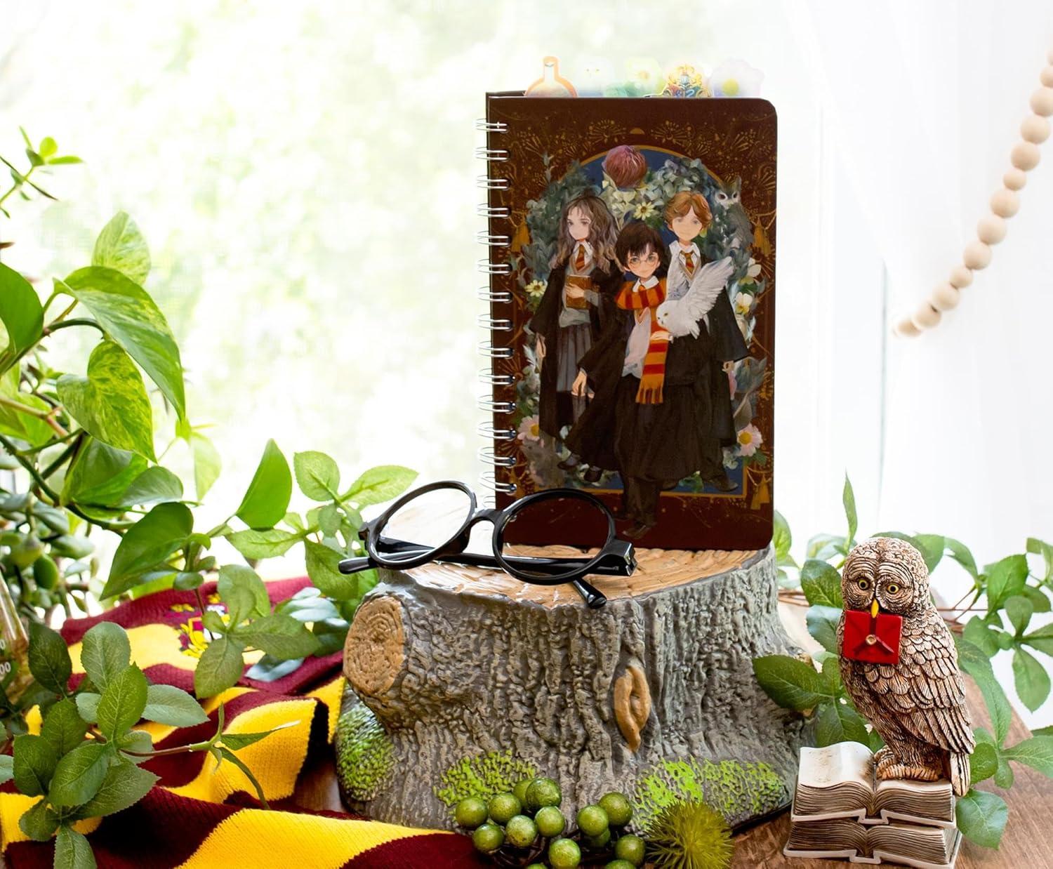 imageSilver Buffalo Harry Potter Anime Hogwarts 75Page Spiral Notebook Bound Sketchbook Journal 8 x 5 Inches