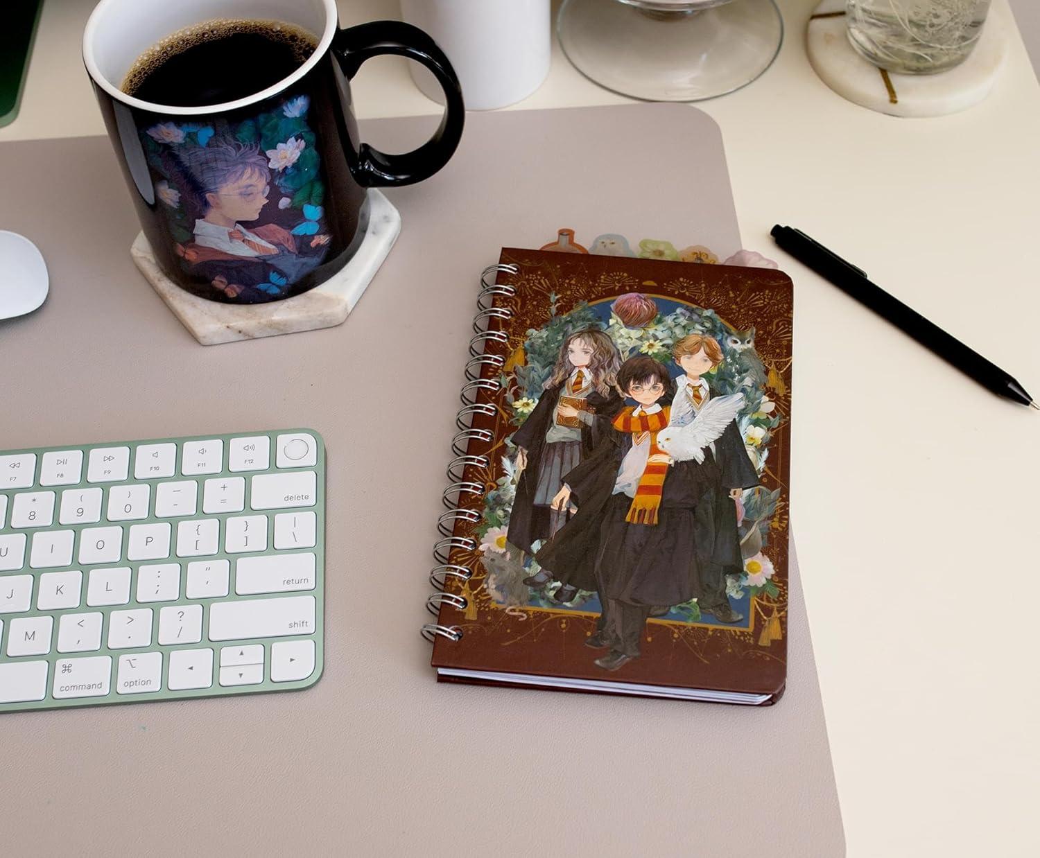 imageSilver Buffalo Harry Potter Anime Hogwarts 75Page Spiral Notebook Bound Sketchbook Journal 8 x 5 Inches