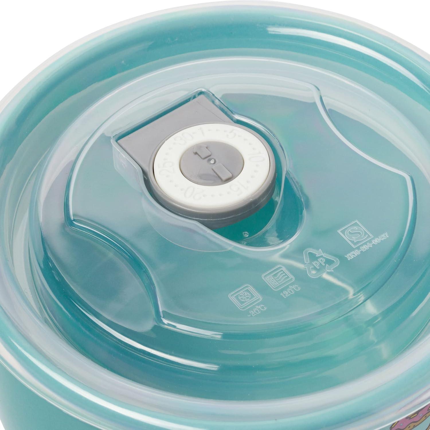 imageSilver Buffalo Lilo and Stitch Aloha Multi Face Ceramic Soup Mug with Vented Plastic Lid 24 Ounces 1 Count Pack of 1Green