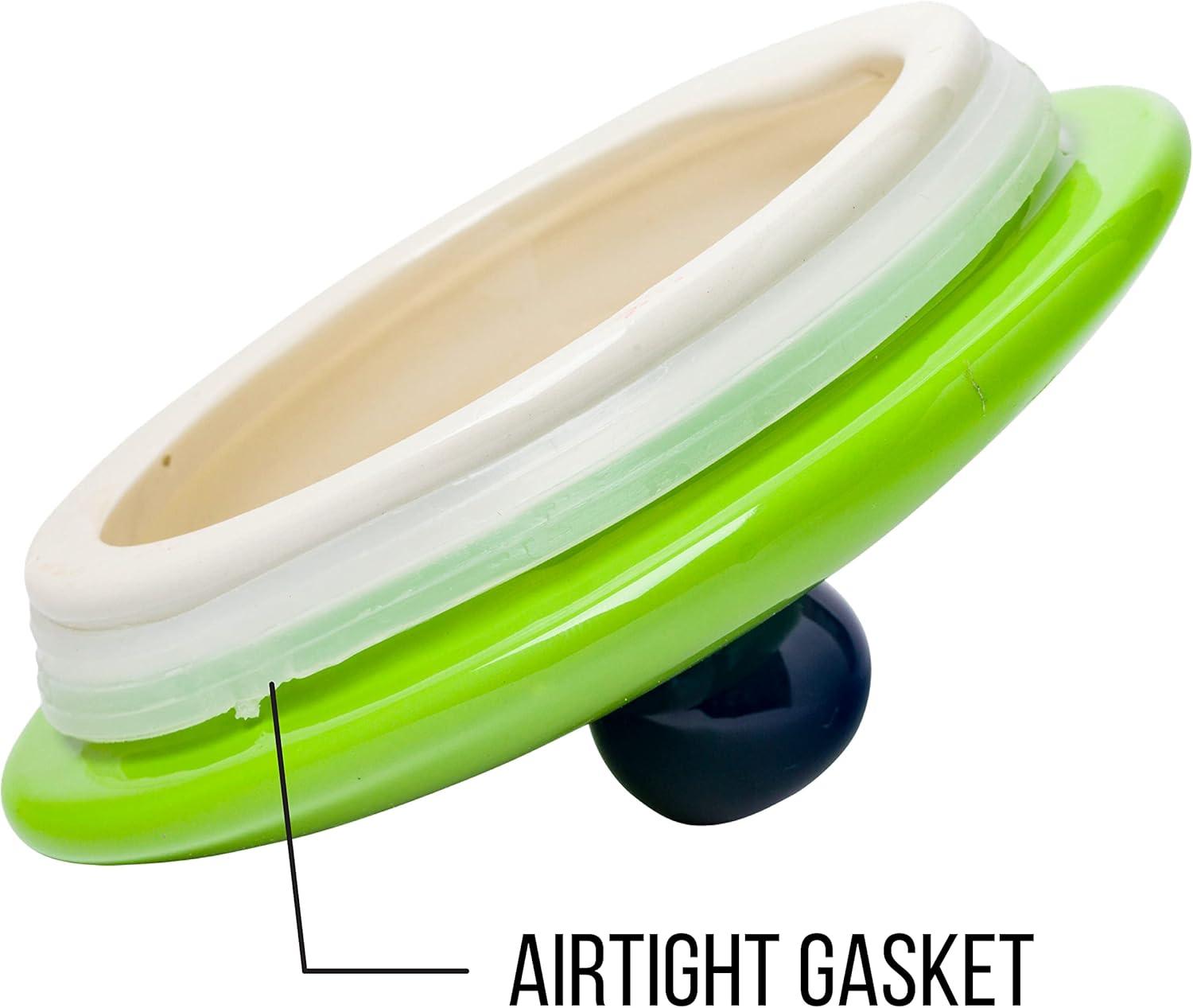 imageSilver Buffalo Star Wars The Mandalorian Baby Yoda Grogu Nom Nom The Child Eating Frog Eggs Ceramic Cookie Snack Jar Medium