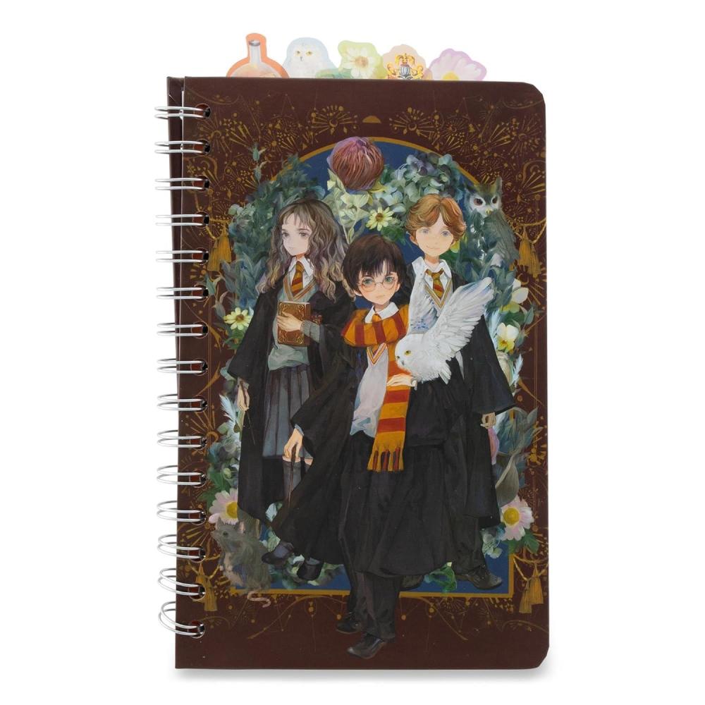 imageSilver Buffalo Harry Potter Anime Hogwarts 75Page Spiral Notebook Bound Sketchbook Journal 8 x 5 Inches