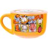 Silver Buffalo Lilo and Stitch Aloha Multi Face Ceramic Soup Mug with Vented Plastic Lid, 24 Ounces, 1 Count (Pack of 1)(Garfield: Never Trust a Smiling Cat)