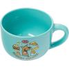 Silver Buffalo Lilo and Stitch Aloha Multi Face Ceramic Soup Mug with Vented Plastic Lid, 24 Ounces, 1 Count (Pack of 1)(Green)