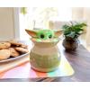 Silver Buffalo Star Wars The Mandalorian The Child Grogu Baby Yoda Hiding and Peeking Sculpted 3D Hand Painted Ceramic Snack Jar (Small)