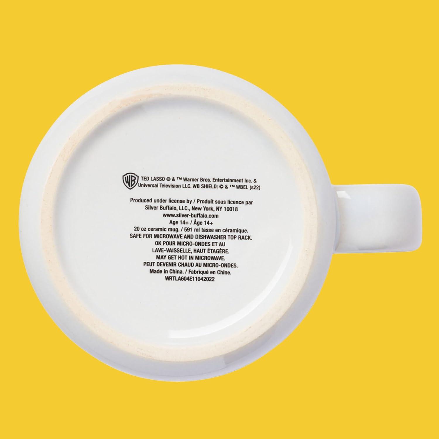 imageSilver Buffalo Ted Lasso Garbage Water Double Wall Stainless Steel Coffee Mug with Handle 15 OuncesTed Lasso Believe