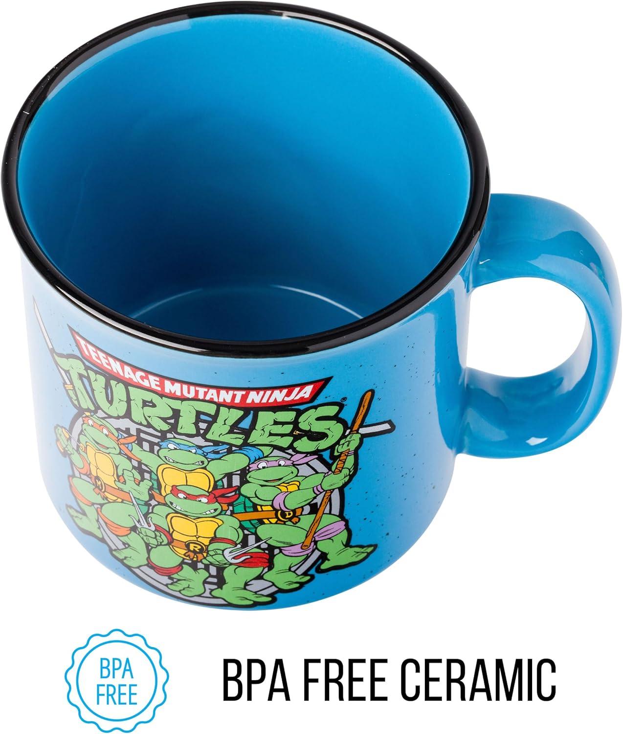 imageSilver Buffalo Shrek Beware Ogre Ceramic Camper Mug 20 OuncesTeenage Mutant Ninja Turtles Turtle Power