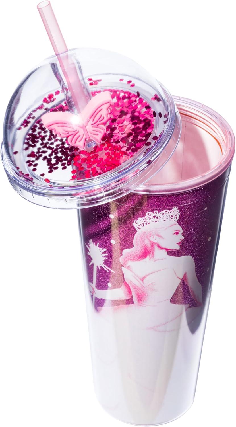imageSilver Buffalo Shrek Swamp Beware Ogre Dome Glitter Top Travel Tumbler 24 OuncesWicked Glinda