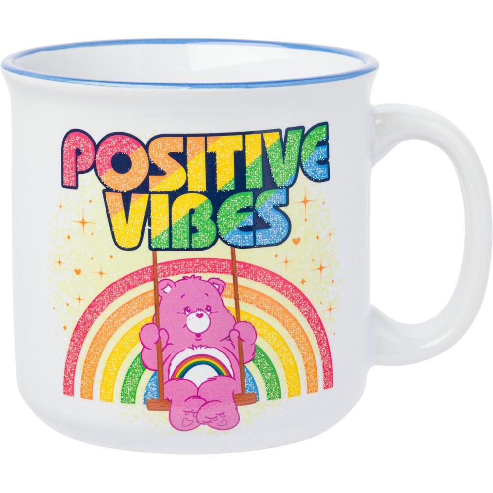 imageSilver Buffalo Shrek Beware Ogre Ceramic Camper Mug 20 OuncesCare Bears Positive Vibes