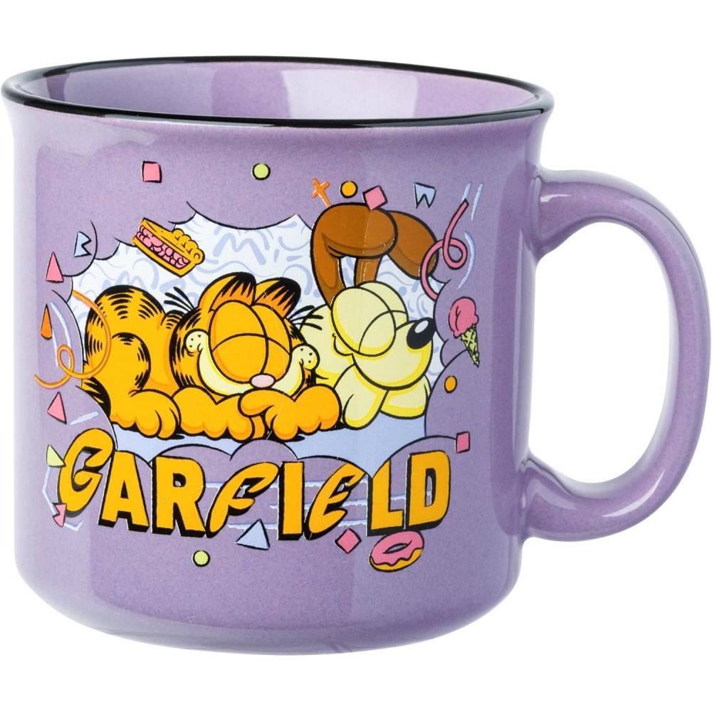 imageSilver Buffalo Shrek Beware Ogre Ceramic Camper Mug 20 OuncesGarfield and Odie Napping