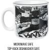 Silver Buffalo Shrek Beware Ogre Ceramic Camper Mug, 20 Ounces(Batman Collage)