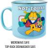 Silver Buffalo Shrek Beware Ogre Ceramic Camper Mug, 20 Ounces(Garfield Not Today)