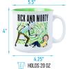 Silver Buffalo Shrek Beware Ogre Ceramic Camper Mug, 20 Ounces(Rick and Morty Intense)