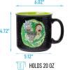 Silver Buffalo Shrek Beware Ogre Ceramic Camper Mug, 20 Ounces(Rick and Morty Portal)