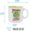 Silver Buffalo Shrek Beware Ogre Ceramic Camper Mug, 20 Ounces(Shrek Beware Ogre)