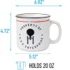 Silver Buffalo Shrek Beware Ogre Ceramic Camper Mug, 20 Ounces(Star Trek Property of the USS Enterprise)