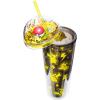 Silver Buffalo Shrek Swamp Beware Ogre Dome Glitter Top Travel Tumbler, 24 Ounces(Pikachu)