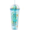 Silver Buffalo Shrek Swamp Beware Ogre Dome Glitter Top Travel Tumbler, 24 Ounces(Scooby Doo)