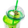 Silver Buffalo Shrek Swamp Beware Ogre Dome Glitter Top Travel Tumbler, 24 Ounces(Shrek)