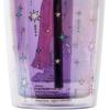 Silver Buffalo Wicked Core Elphaba and Glinda Split Patterns Rhinestone Lid 20oz Plastic Tall Cold Cup w/Lid and Straw(Purple/Multi)