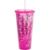 Silver Buffalo Wicked Core Elphaba and Glinda Split Patterns Rhinestone Lid 20oz Plastic Tall Cold Cup w/Lid and Straw(The Golden Girls (Big))