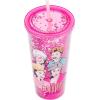 Silver Buffalo Wicked Core Elphaba and Glinda Split Patterns Rhinestone Lid 20oz Plastic Tall Cold Cup w/Lid and Straw(The Golden Girls (Big))