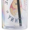 Silver Buffalo Wicked Core Elphaba and Glinda Split Patterns Rhinestone Lid 20oz Plastic Tall Cold Cup w/Lid and Straw(Winnie the Pooh)