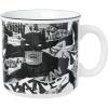 Silver Buffalo Shrek Beware Ogre Ceramic Camper Mug, 20 Ounces(Batman Collage)