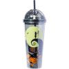 Silver Buffalo Shrek Swamp Beware Ogre Dome Glitter Top Travel Tumbler, 24 Ounces(Nightmare Before Christmas)