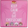 Silver Buffalo Golden Girls Keep Calm and Eat Cheesecake 6″ x 6″ x 1.5″ Box Wall Sign