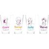 Silver Buffalo Golden Girls Line Art Salty Thirsty Extra Savage 4pc Pint Glass Set, 16 Ounces(16 Ounces)