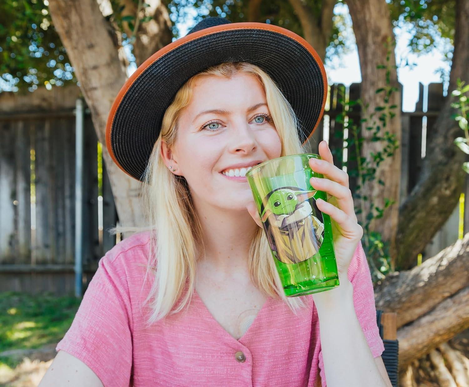 imageSilver Buffalo Bratz Dolls Featuring Cloe Yasmin Jade and Sasha Pint Glass 16 OuncesThe Mandalorian