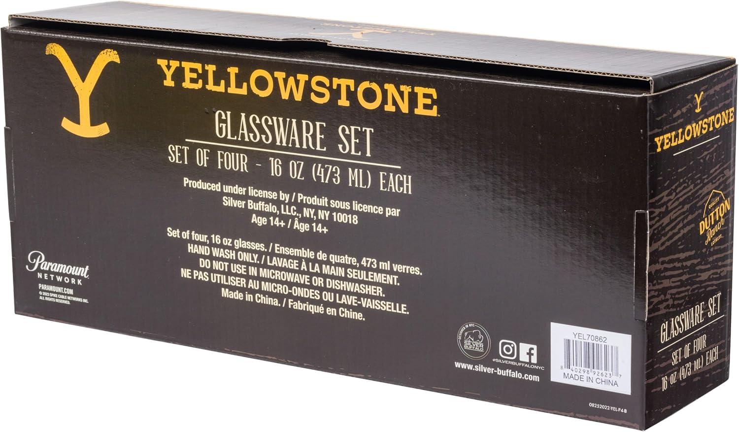 imageSilver Buffalo Bratz Dolls Featuring Cloe Yasmin Jade and Sasha Pint Glass 16 OuncesYellowstone