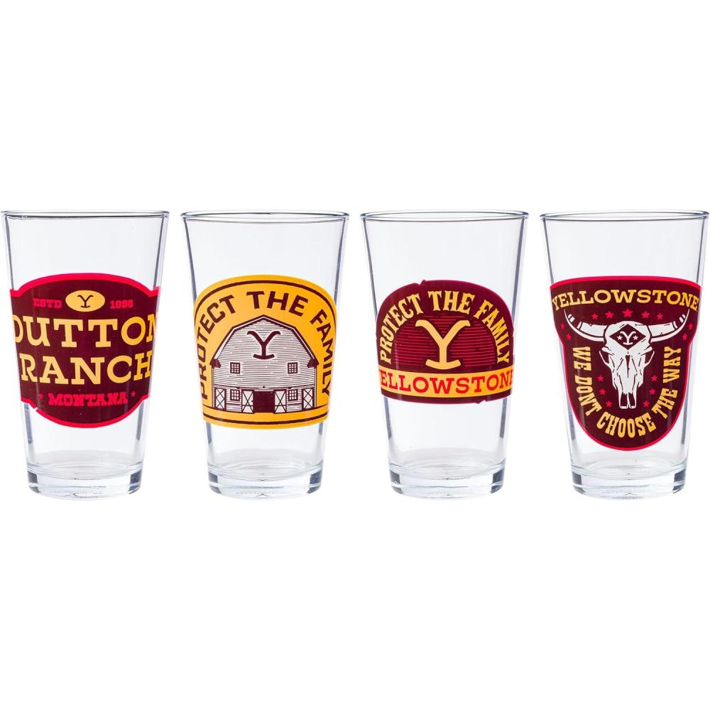 imageSilver Buffalo Bratz Dolls Featuring Cloe Yasmin Jade and Sasha Pint Glass 16 OuncesYellowstone