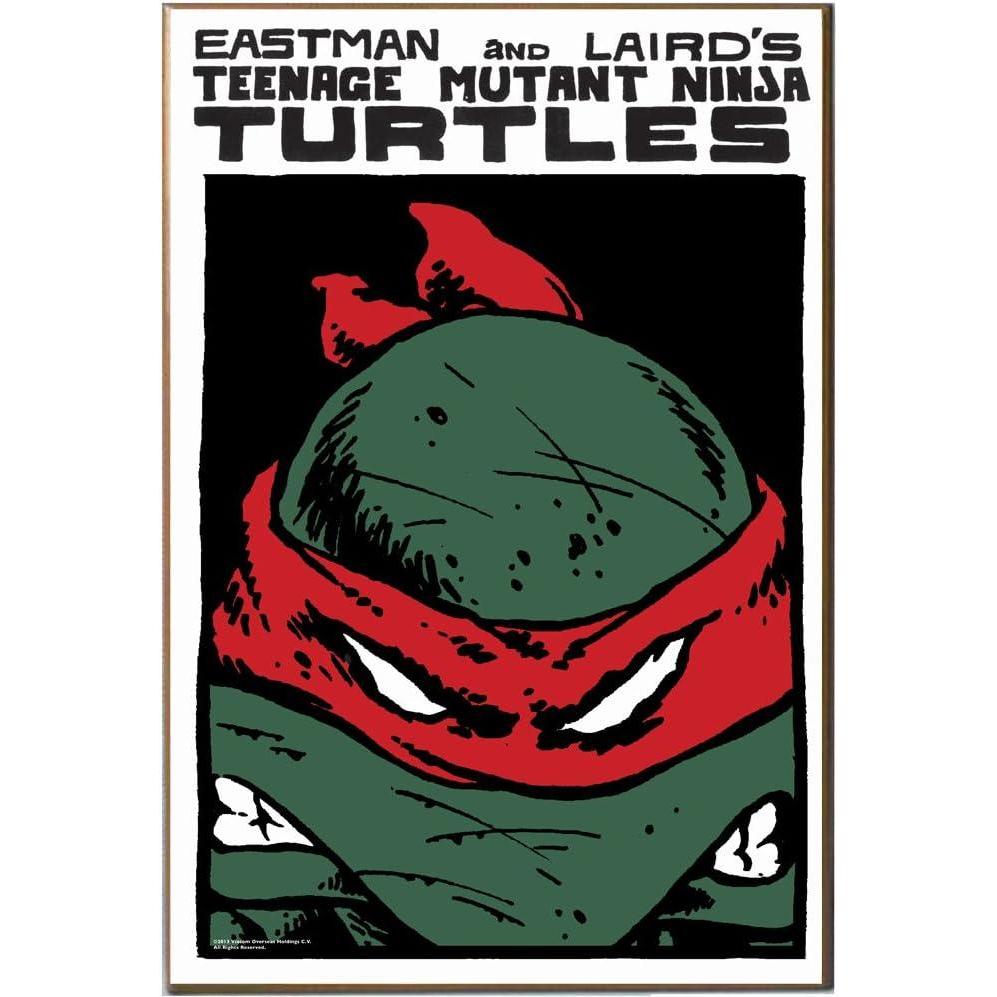 imageSilver Buffalo NT0936 Teenage Mutant Ninja Turtles Red Mask Wood Wall Art Plaque 13 by 19Inch