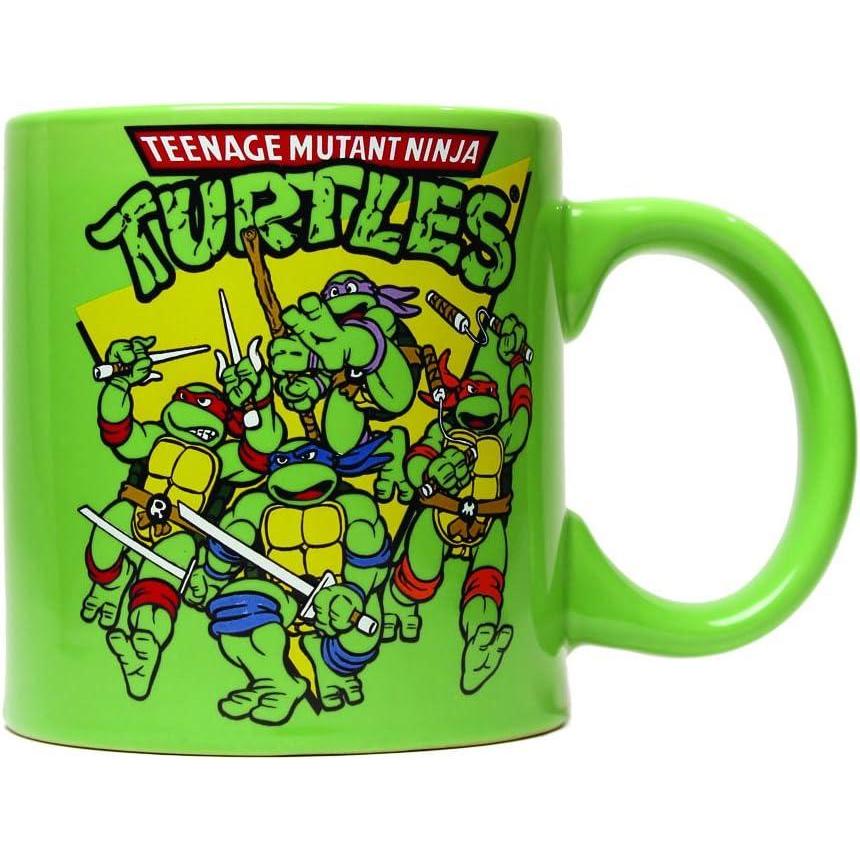 imageSilver Buffalo NT2134 Teenage Mutant Ninja Turtle Group Shot Jumbo Ceramic Mug 20 Ounces Multicolored
