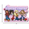 Silver Buffalo Bratz “Drama Mama” MDF Wood Composite Wall Sign Featuring Jade, Cloe, Sasha and Yasmin, 5.5” x 8” x 1.2”
