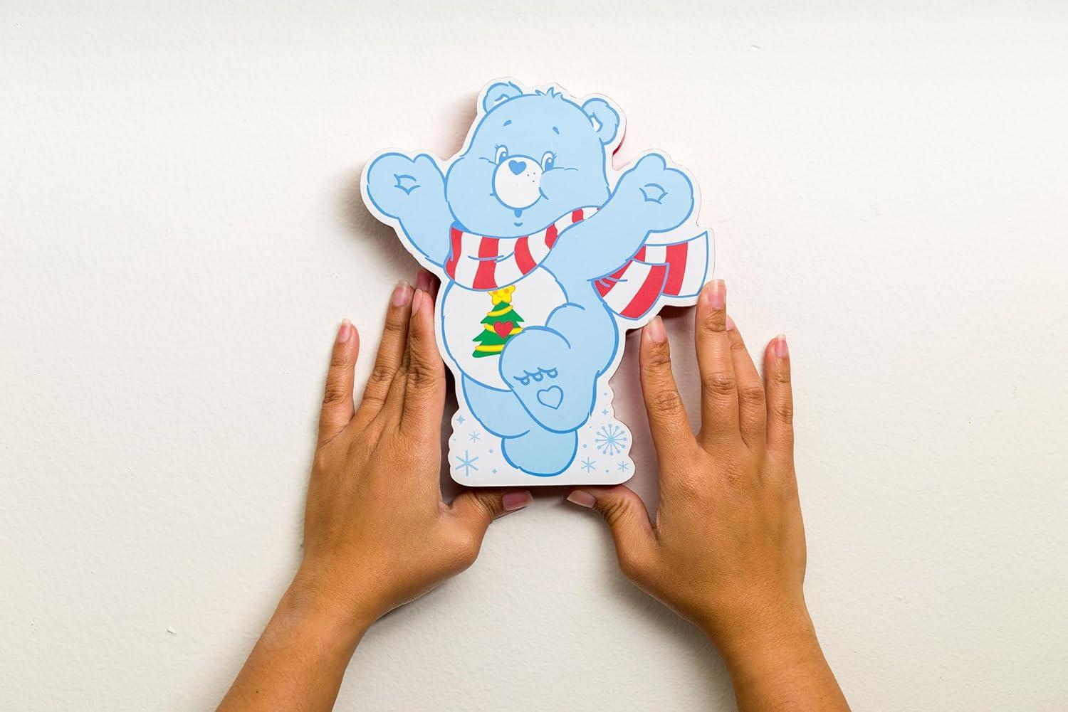 imageSilver Buffalo Care Bears Large Die Cut MDF Box Wall Sign Featuring Christmas Wishes Bear 7 x 12 x 8Care Bears Holiday Bears and Snowflakes