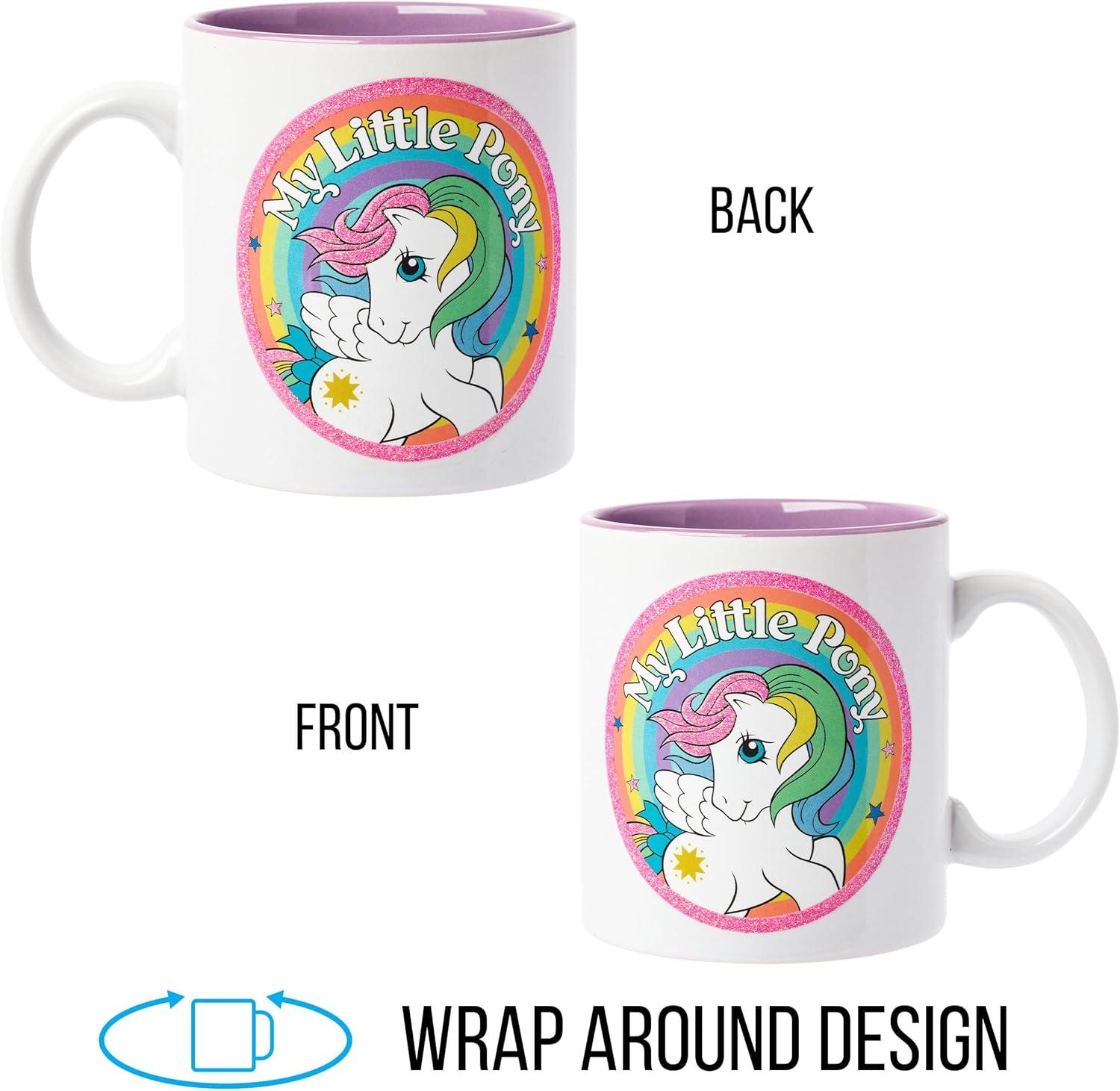 imageSilver Buffalo My Little Pony Glitter Ceramic Mug Featuring Starshine 20 Ounces