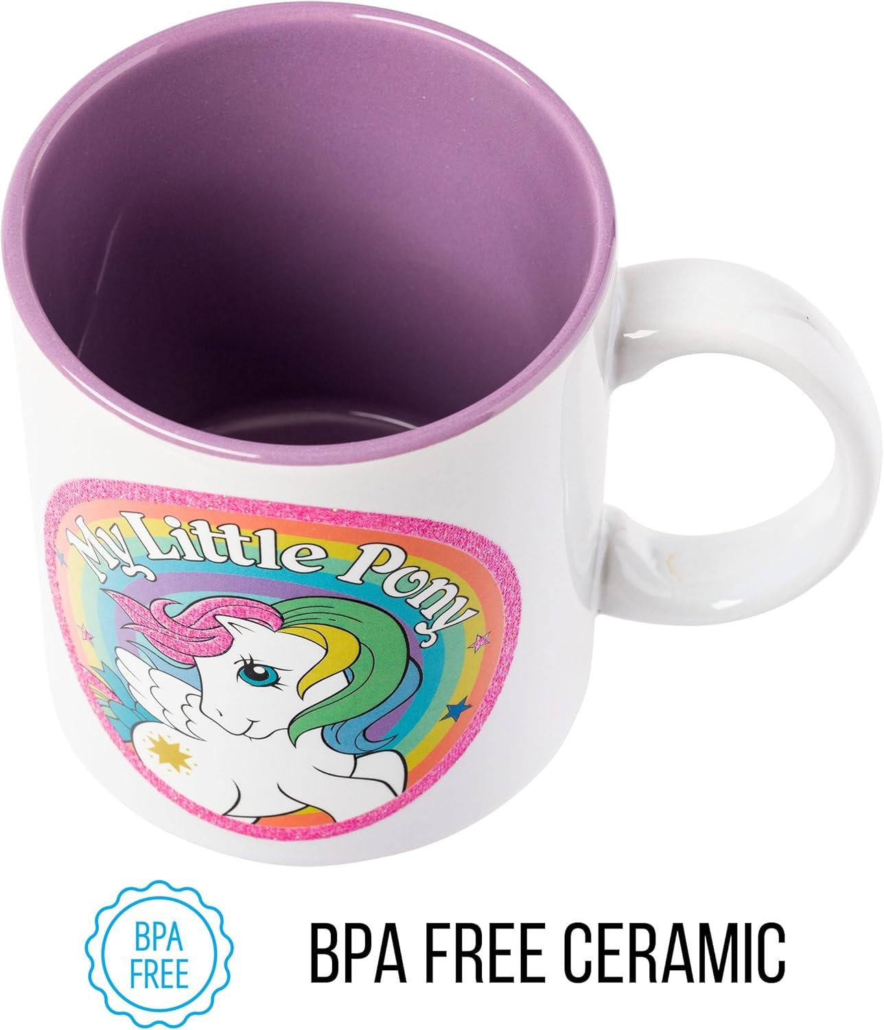 imageSilver Buffalo My Little Pony Glitter Ceramic Mug Featuring Starshine 20 Ounces