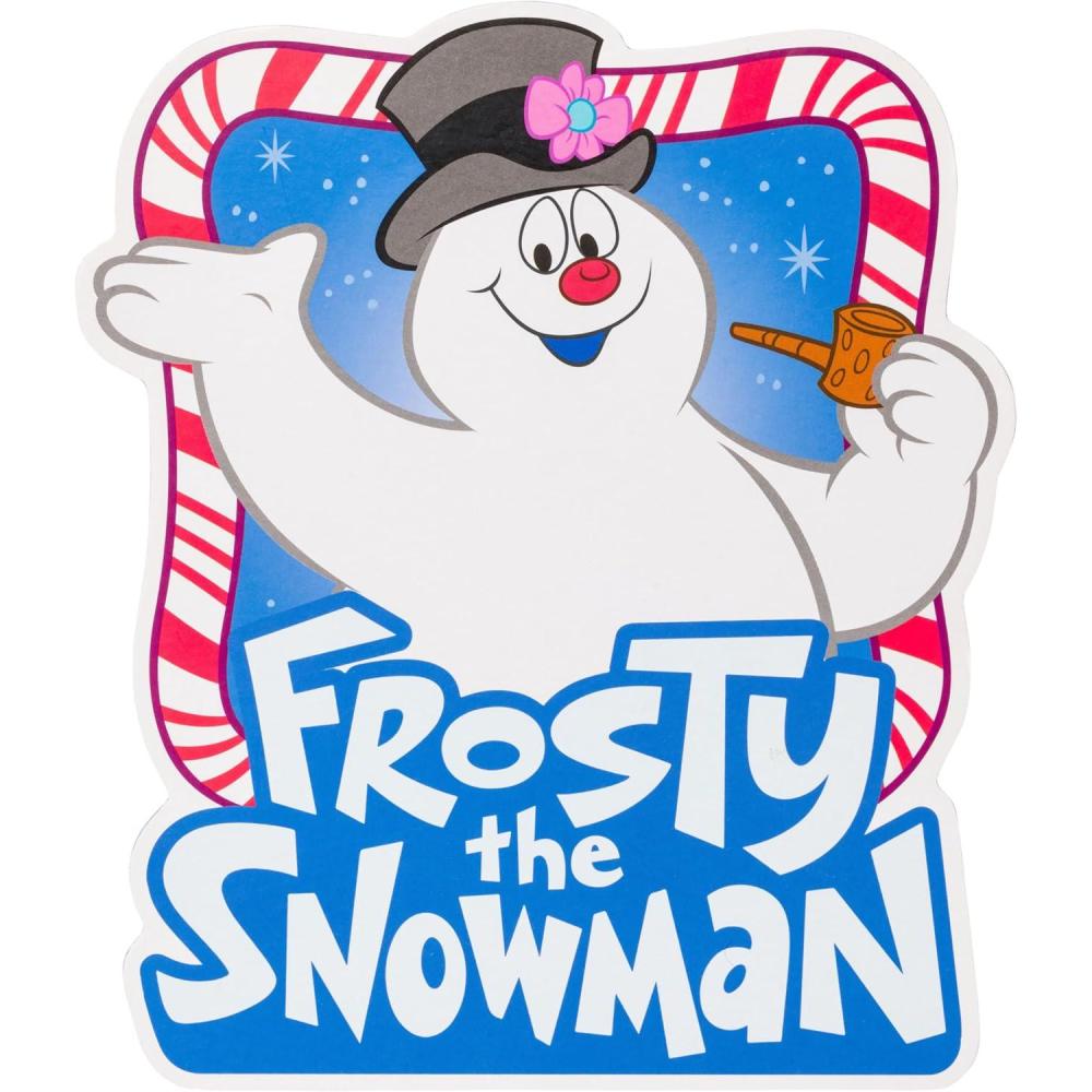 imageSilver Buffalo Frosty The Snowman Large Die Cut MDF Box Wall Sign 7quot x 12quot x 79