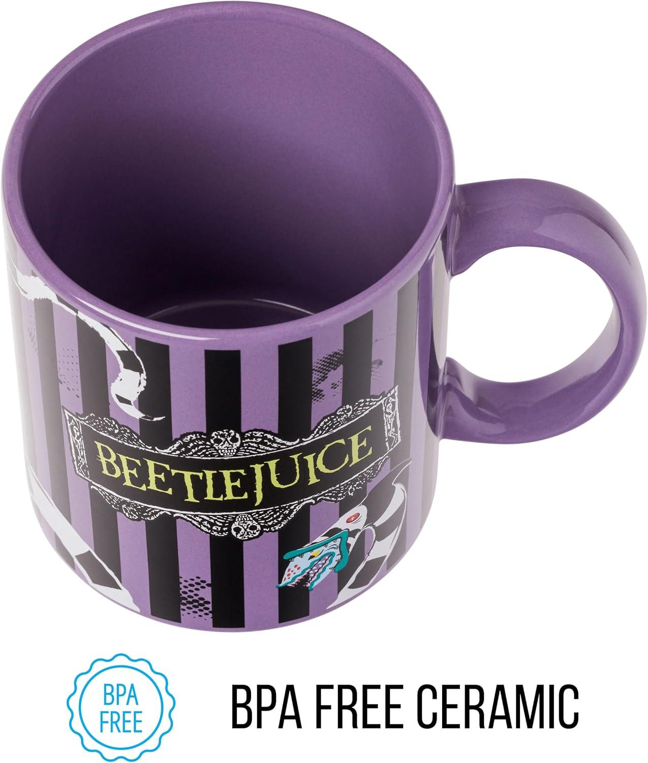 imageSilver Buffalo Beetlejuice Sandworm Never Trust the Living Ceramic Camper Mug 20 OuncesBeetlejuice Sandworm
