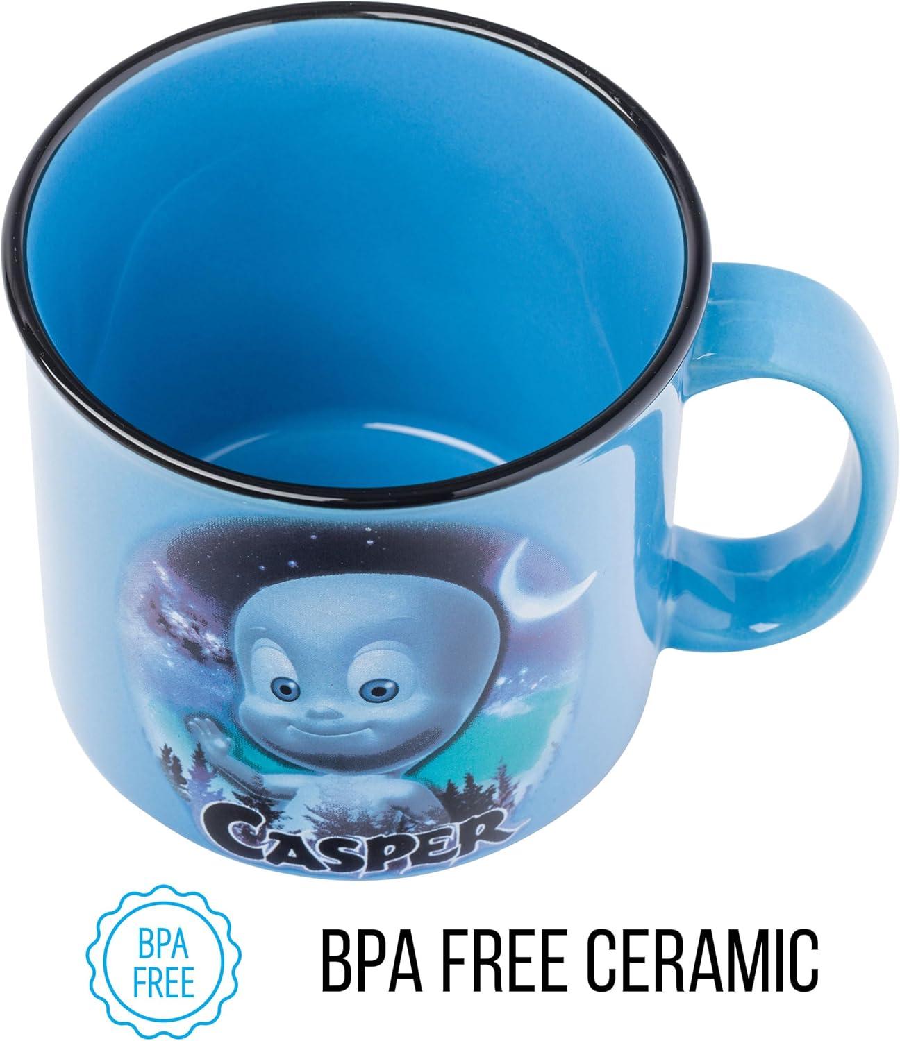 imageSilver Buffalo Beetlejuice Sandworm Never Trust the Living Ceramic Camper Mug 20 OuncesCasper the Friendly Ghost
