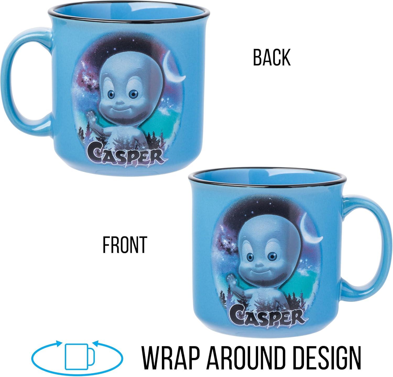 imageSilver Buffalo Beetlejuice Sandworm Never Trust the Living Ceramic Camper Mug 20 OuncesCasper the Friendly Ghost